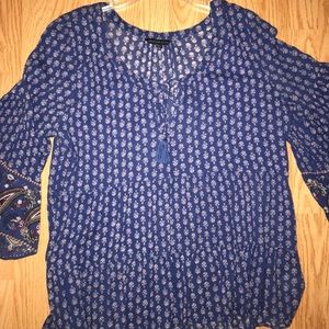 American Eagle Shirt with Bell Sleeves